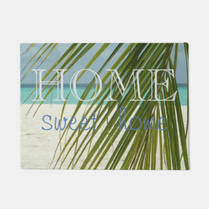Beach, Palm Leaves ,Home Sweet Home Doormat