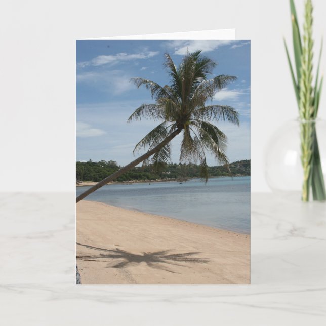 beach palm tree card (Front)