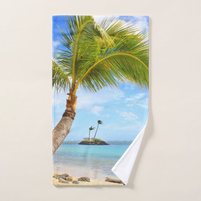 Beach Palm Tree Hand Towel (Hand Towel)