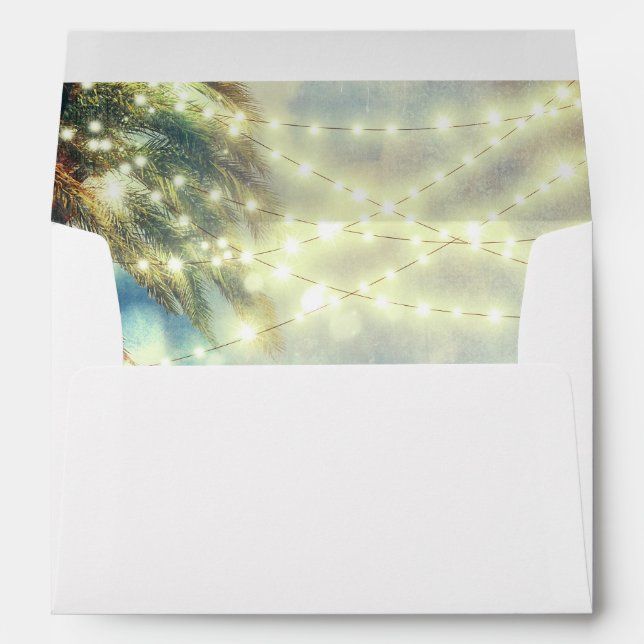beach palm tree lights envelopes (Back (Bottom))