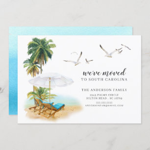 Beach Palm Tree Moving Announcement