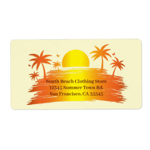 Beach Palm Tree Sunset Tropical Personal Business