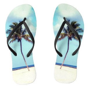 Beach Palm Tree Thongs