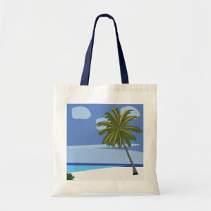 Beach Palm Tree Vacation Beach Tote Bag