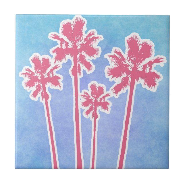 Beach Palm Trees Tile (Front)