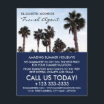 Beach Palm Trees, Travel Agent Advertising Flyer<br><div class="desc">Beach Palm Trees,  Travel Agent Advertising Flyers By The Business Card Store.</div>