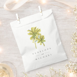 Beach Palm Trees Tropical Wedding Thank You Favour Bag