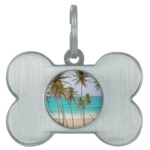 Beach Palms Pet ID Tag