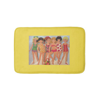 Beach Paper Doll Bath Mat