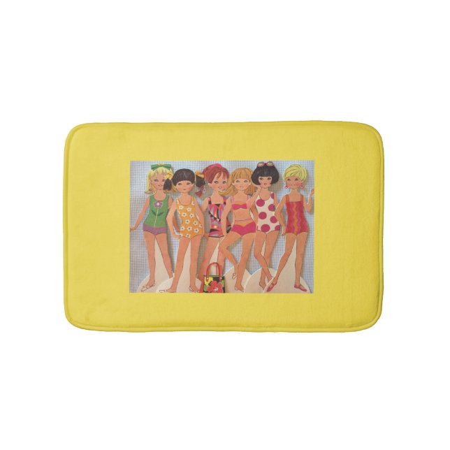 Beach Paper Doll Bath Mat (Front)