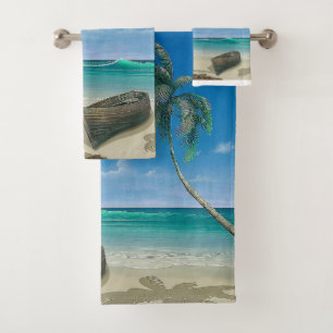 Beach Paradise Bathroom Towel Set
