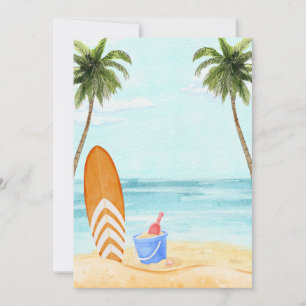 Beach paradise holiday card