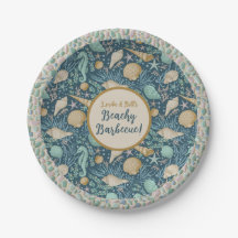 Beach Party 7" Round Paper Plate