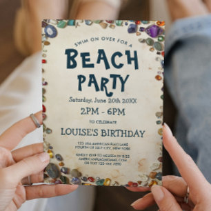 Beach Party and Diamond Send Invitation