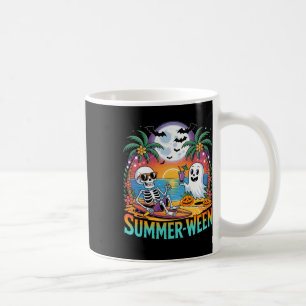 Beach Party Halloween Vibes Summerween Skeleton Gh Coffee Mug