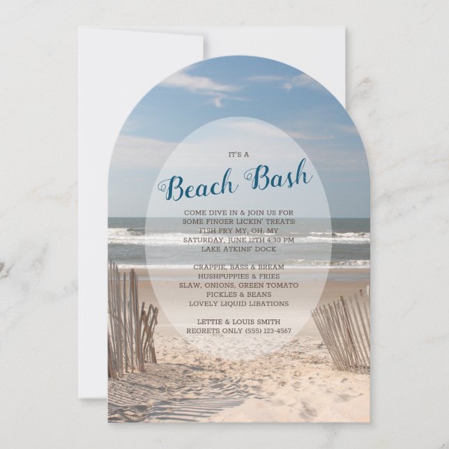Beach Party Invitation (Front)