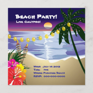 Beach Party Invitation