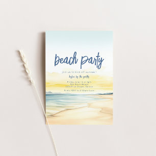 Beach Party Invitation Template