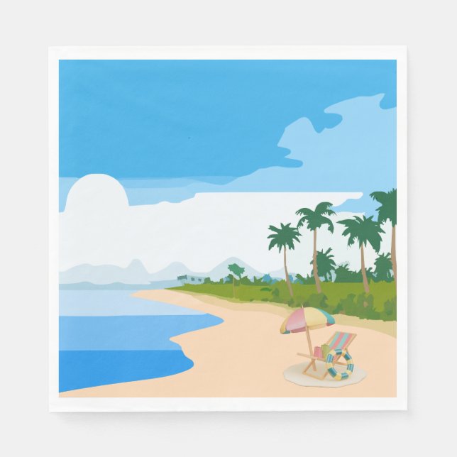 Beach Party Napkin (Front)