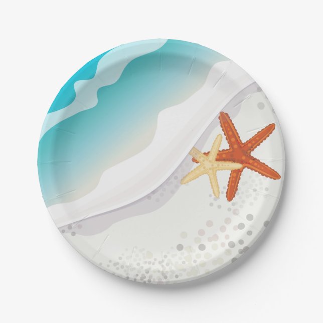 Beach Party Paper Plate (Front)