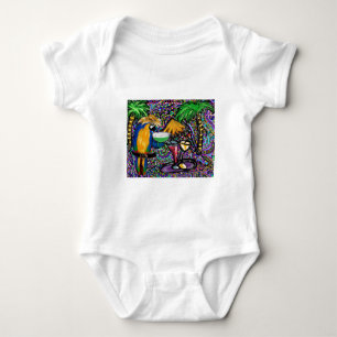 Beach Party Parrot Baby Bodysuit