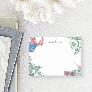 Beach Party Personalised Post-it Notes