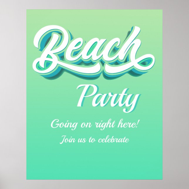 Beach Party Poster (Front)
