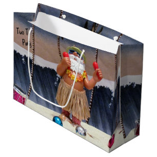 Beach Party Santa Claus - Large Gift Bag