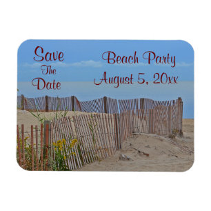 Beach Party Save The Date Magnet