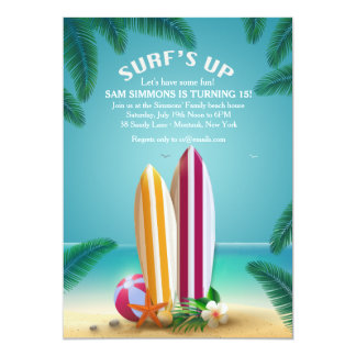 Surfing Invitations & Announcements | Zazzle.com.au