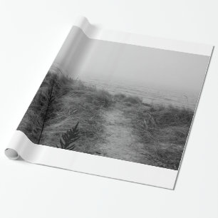 Beach path wrapping paper