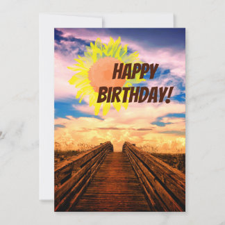 Beach Pathway Birthday Card