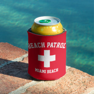 Beach Patrol Lifeguard Personalise Can Cooler
