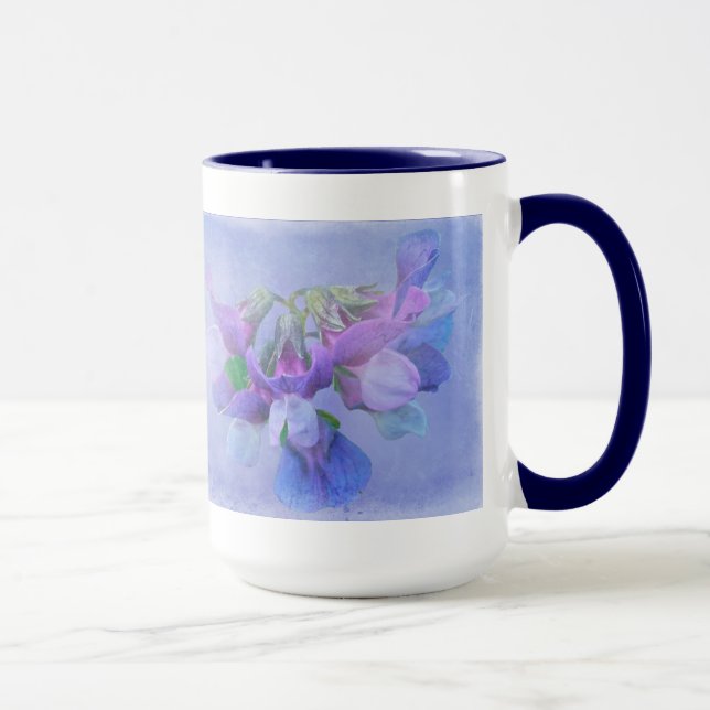 Beach Pea Flowers Mug (Right)