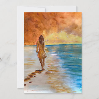 Beach Peace Thank You Card