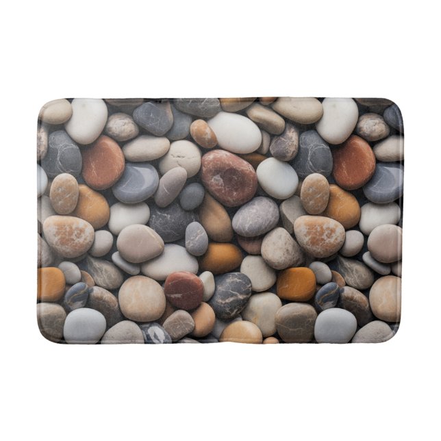 Beach Pebbles Bath Mat (Front)