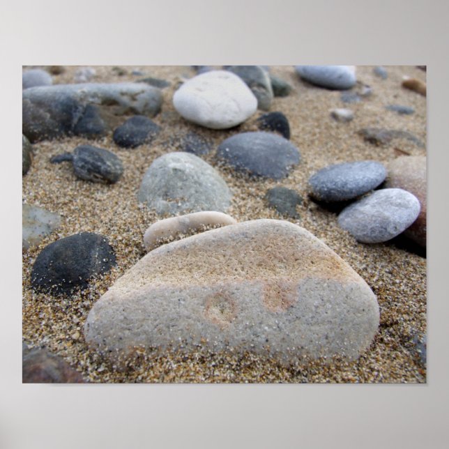 Beach Pebbles Poster Print (Front)