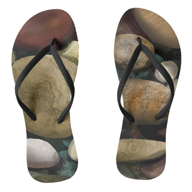 Beach pebbles thongs (Footbed)