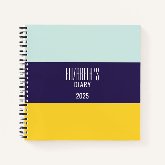 Beach Personal Diary Notebook (Front)