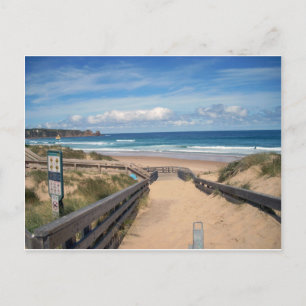 beach philip island australia postcard