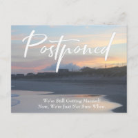 Beach Photo Casual Postponed Wedding