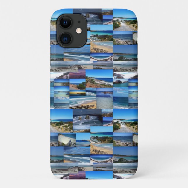 Beach Photo Collage, Case-Mate iPhone Case (Back)