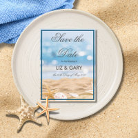 Beach Photo Destination- Save the Date Postcard