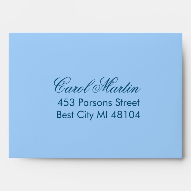 Beach Photo Destination-  Table Number Envelope (Front)