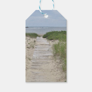 Beach photo gift tags