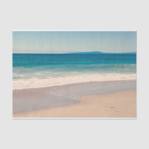 Beach Photo Ocean Blue Scenic Tissue Paper