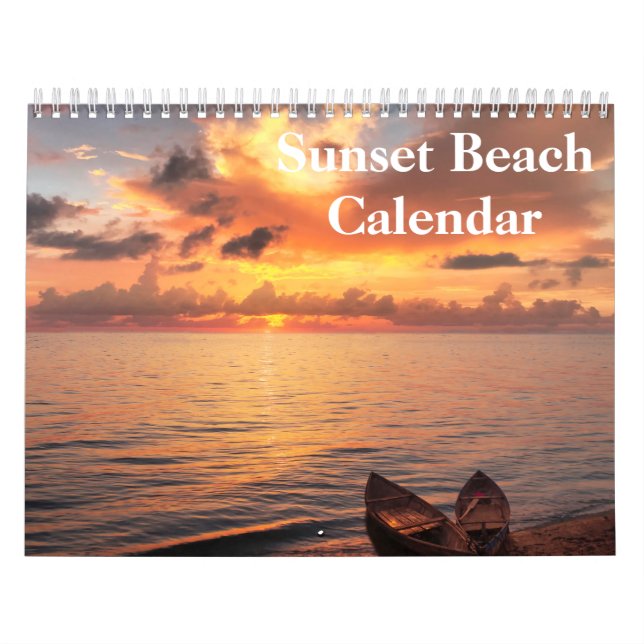 Beach Pictures at Sunset 2026 Calendar (Cover)