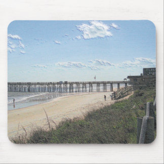 Beach pier mouse pad