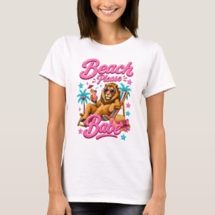 Beach Please Babe Tropical Summer Women’s T-Shirt