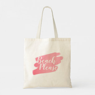 Beach Please Blush Pink Beach Tote Bag